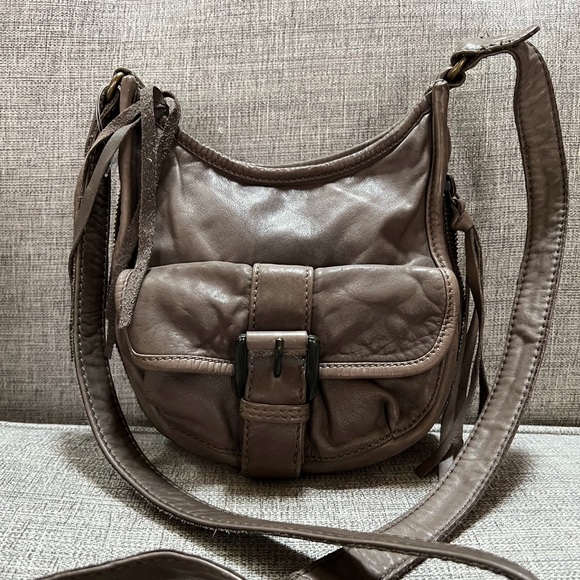 Aldo Handbags - Aldo Rare Vintage Handcrafted Natural Milled Genuine Leather Boho Crossbody Bag